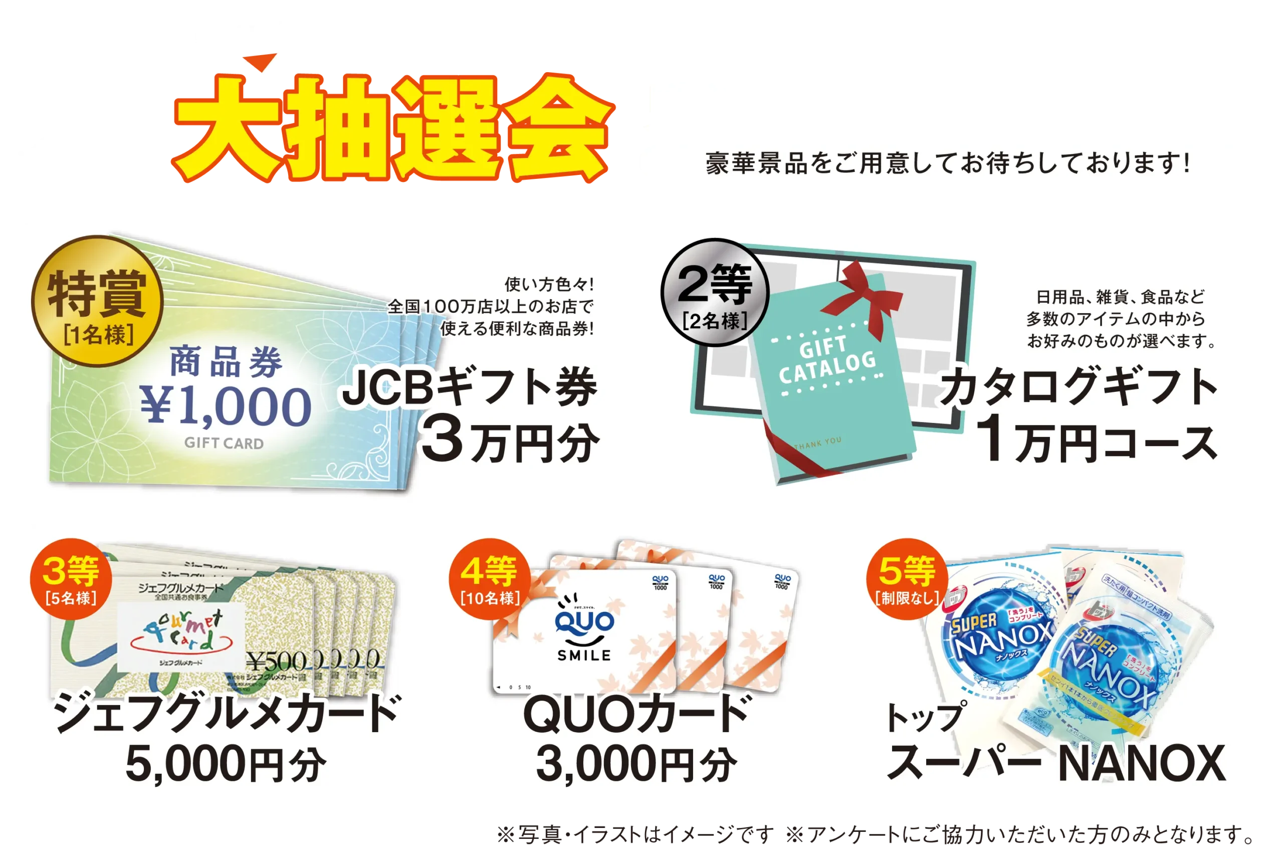 見学会の２日間限定開催・空くじなし大抽選会
